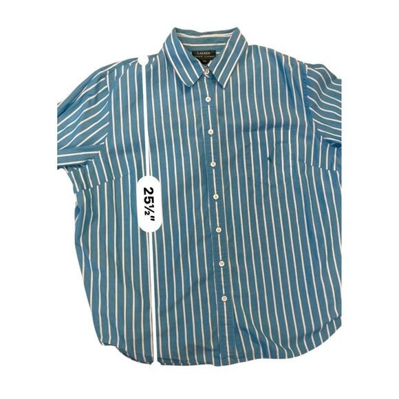 Vintage 90s Y2K Ralph Lauren Oxford Shirt striped button down 2X preppy - Picture 3 of 6